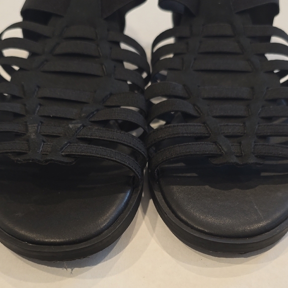Eileen Fisher Stylish Black Gladiator Sandals 6.5 Black - Picture 9 of 10
